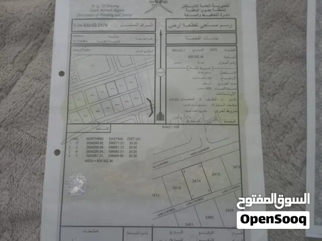 أرض في الفليج الثانيه  بركاء جنب البيوت