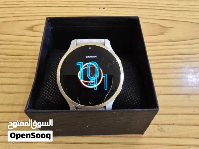 GARMIN Venu 2S Rose Gold Stainless Steel Bezel with White Case and Silicone Band