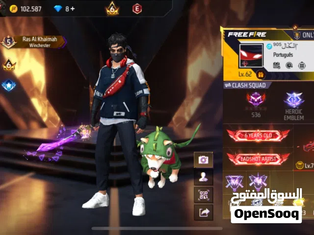 Free fire account for 800