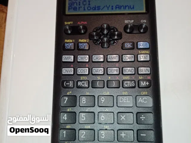 حاسبة مالية من طراز Casio FC-200V-2 Financial Consultant. شبه جديد سعرها جديد 25 دينار