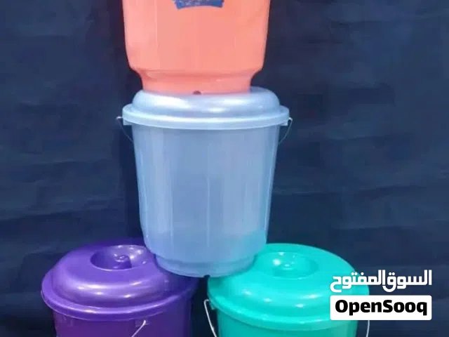 توفر من جديد  وبسعر مغري جدا   *فقط ب 1500 ر.ي*  سطل ماء بلاستيك ملون مع غطاء