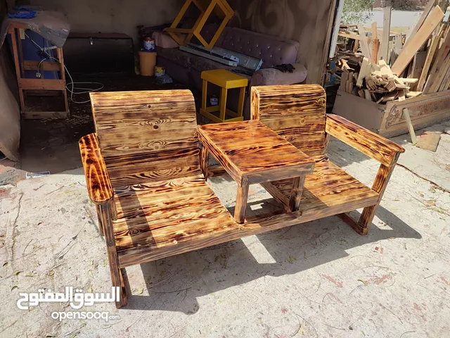 كرسي خشبي لشخصين