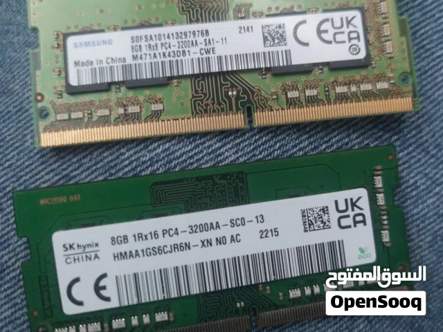 رام لابتوب DDR4 16G)8*2 3200mhz  Ram DDR4 for laptop