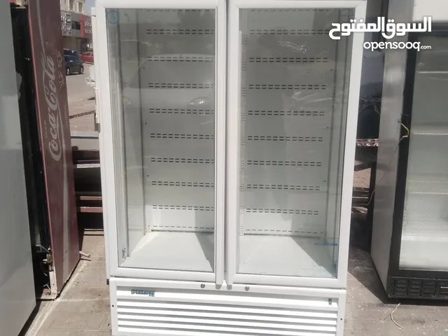 Glass Doble door cheler frige good working conditions