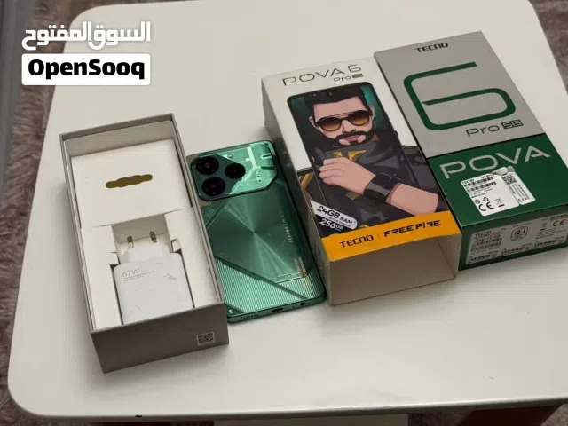 جهاز تكنو بوفا 6 5جي 256 قيقا 24رام مش 16 بحال الوكاله