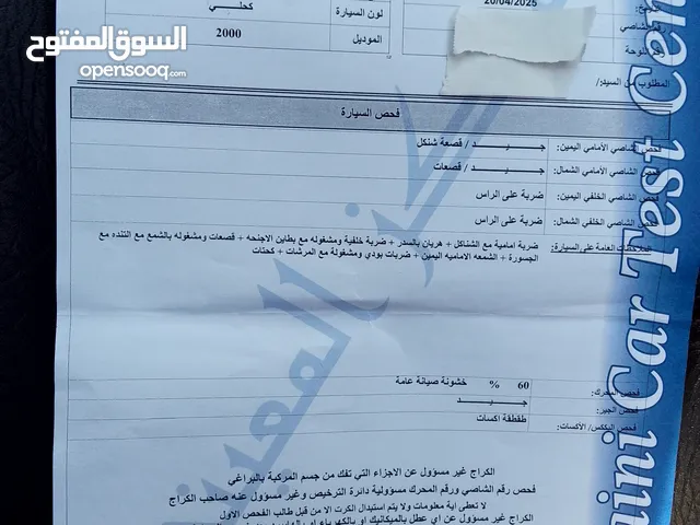 Used Kia Shuma in Amman
