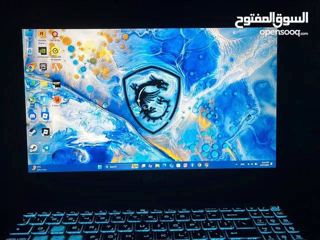 لابتوب msi استعمال شهر اخو الجديد كرت 4060 جدا قوي للالعاب و كل خدماتك