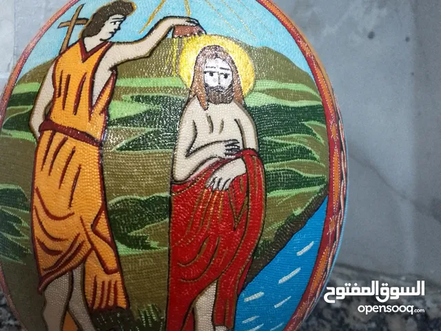 رسم ونقش عابيض النعام