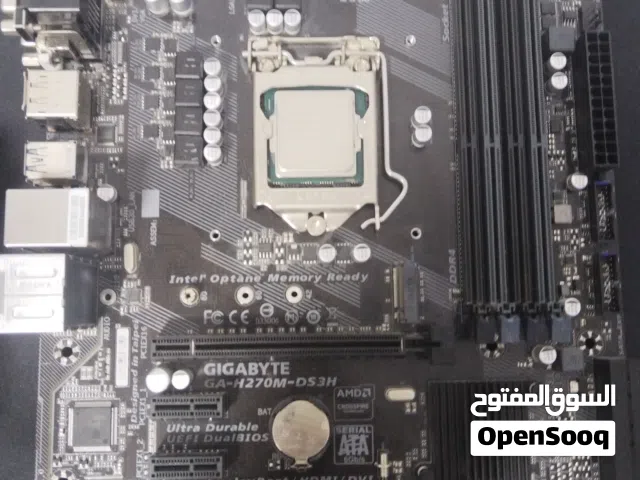 Intel i7 6700 Cpu + Gigabyte H270M-DS3H Motherboard + Cooler Master Cpu Cooler