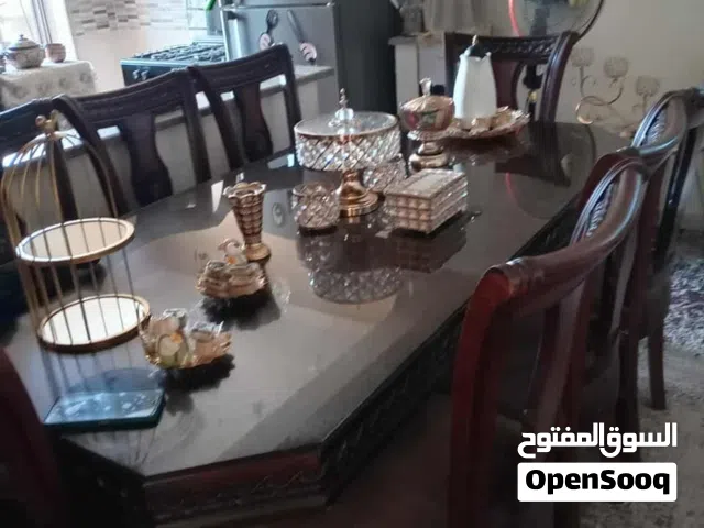 طاوله سفره 8 كراسي خشب زان