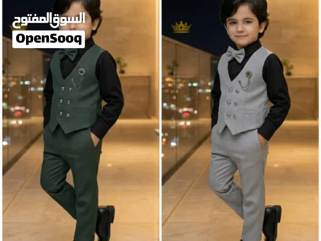 افخم الملابس الراقيه طلع طفلك بدله تركي 4قطع  ولادي فخم جداً وانيق خامه القماش مايحتاح وصف روعه روعه