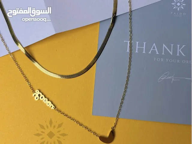 سلاسل انيقة و راقيةة تناسب ذووقكك جميلتي احلاا هدية اهديهاا لنفسكك او لحد غاالي عليكك يجي معاها باكج