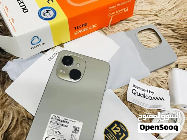 تكنو سبارك 40C مستعمل ايام بالكرتونة 256 جيجا 16 رام