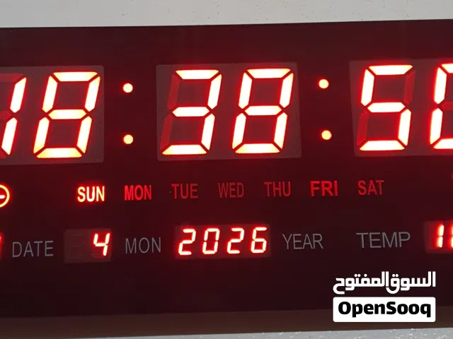 Simple LED Plug-in Digital Wall Clock, Multifunctional Intelligent Electronic Clock, Living Room H