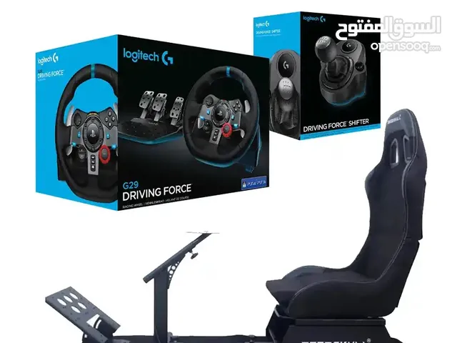 G29 logitech steering wheel with everything and deadskull seat