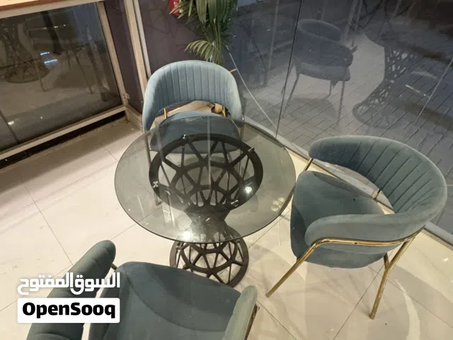 طقم طاولة وكراسي مودرن -Modern Glass Tables and Chairs set