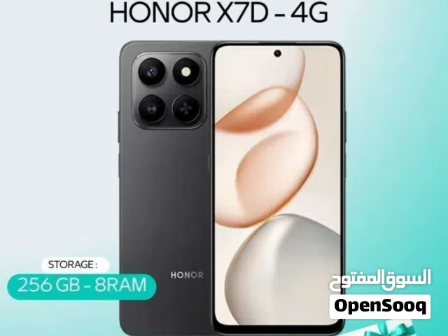 HONOR X7D -4G- ( 256GB ) / RAM 8 NEW /// هونور اكس 7 دي ذاكرة 256 الرام 8 الجديد