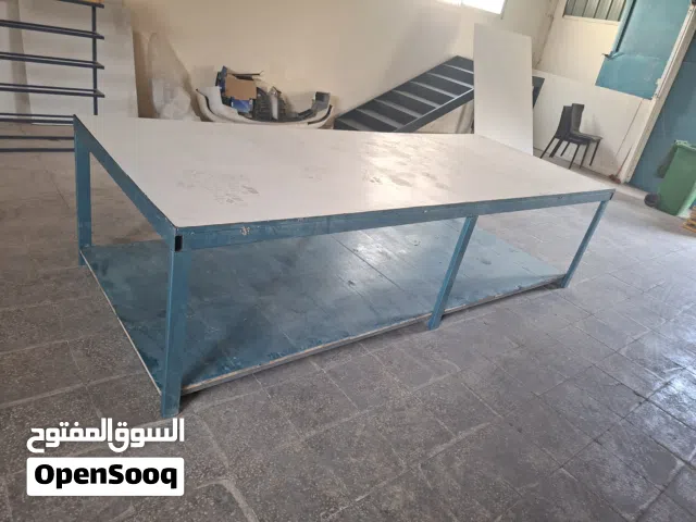 طاولة حديد ثقيلة وجه خشب hdf اخضر مقاوم للرطوبة ملبس فورمايكا ابيض قابل للتفاوض بشيء بسيط