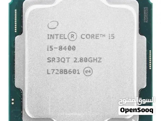 للبيع Intel Core i5 8400 مع مبرد DeepCool AG400 WH ARGB   الحالة نظيفة جداً والاستعمال خفيف المبرد