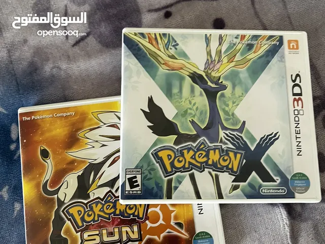 Pokemon Sun and Pokemon X 3DS American two games for 22 kwd