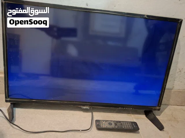 شاشة فيليبس  32 بوصة بها عطل تحتاج تغير شاشة مع الريموت الأصلي والكرتونة