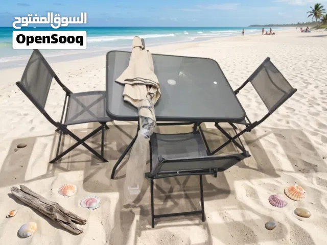 طاولة طعام خارجية مع 3 كراسي