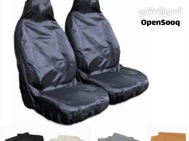 مقاعد سياره سوداء جلد