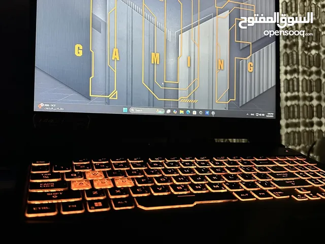 Asus Tuf f15 Rtx 3060 gaming laptop بسعر مغري ، الجيل الحادي عشر بحال الوكالة تماماً