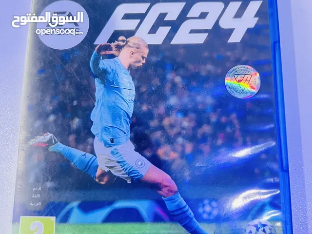 دسكة fc 24 البلايستيشن مستعملة استعمال نظيف زليتن
