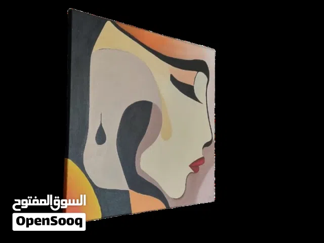 لوحة كانفس ب الوان الاكريليك مناسبة لديكور منزلك