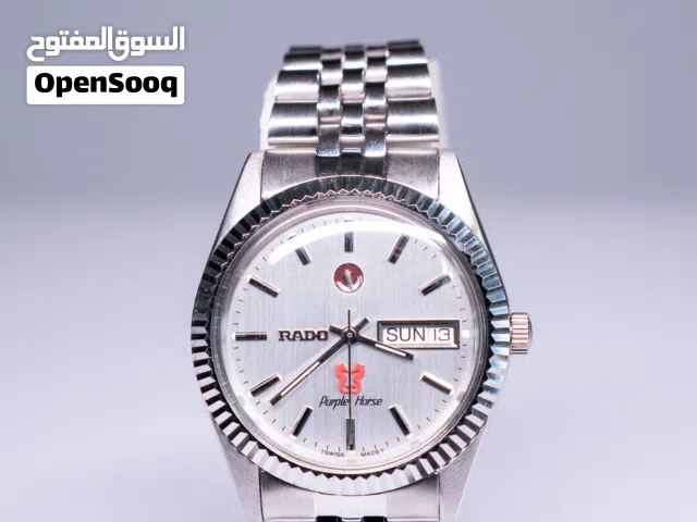 Rado purple horse. Swiss made. Size 38. Super clean. No scratch.