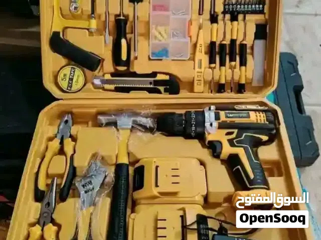 شنطة دربكين شحن ماركة TATNAD مكونة من 51 قطعة متكاملة  قوة 36 فولت مع 2بطارية ملحقة بمسامير وزرديات