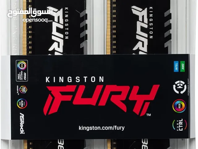 Kingston 32 GB 2 x 16 GB DDR4 3200  MHz   جديد غير مستخدم