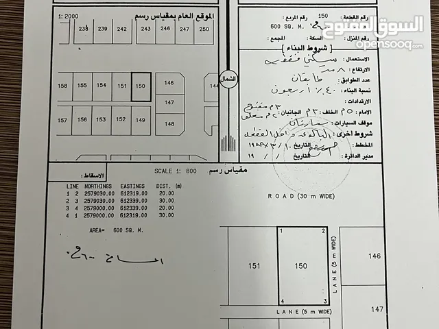 600 m2 1 Bedroom Townhouse for Sale in Al Dakhiliya Sumail