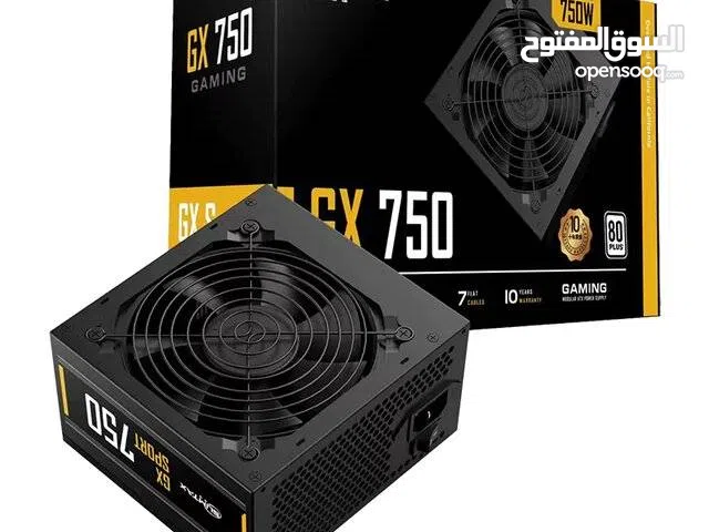 باور سبلاي - مزود طاقه لأجهزة الجيمنج 750 واط حقيقي SUMTAX GX 750W 80+ BRONZE GAMING POWER SUPPLY