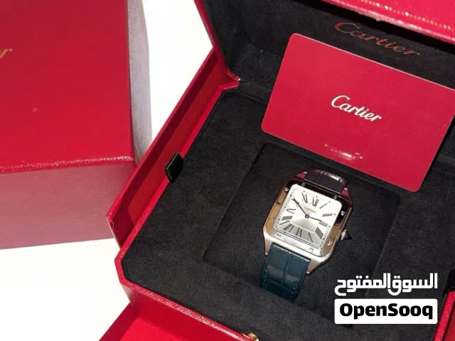 ساعة كارتير سانتوس دمونت clone 1:1 نسخة طبق الأصل مستخدمة شهر فقط من البوكس و الكرت و جميع مرفقاتها