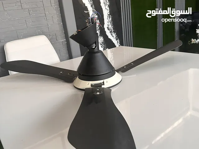 Ceiling Fan modern design outdoor & indoor Black & white