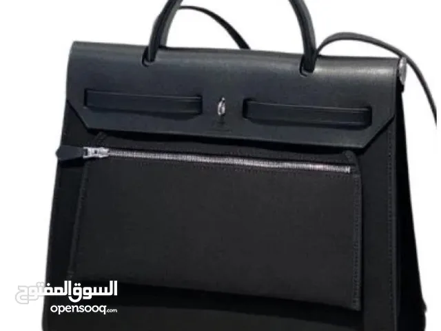 شنطة هيرميس قماش هيرباغ لون اسود فاخر هاي كوالتي