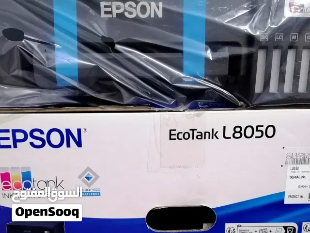 طابعة إبسون L8050 Epson EcoTank للمصورين وأصحاب الاستوديوهات الطابعة وكاله بالكرتونة 2026 تطبع ص