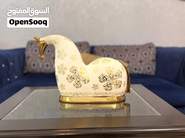 Golden and white decoration piece