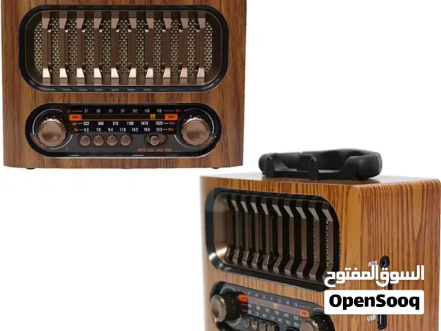 راديو مع مكبر صوت كلاسيك يعمل بالبلوتوث يدعم الفلاش كهرباء وشحن