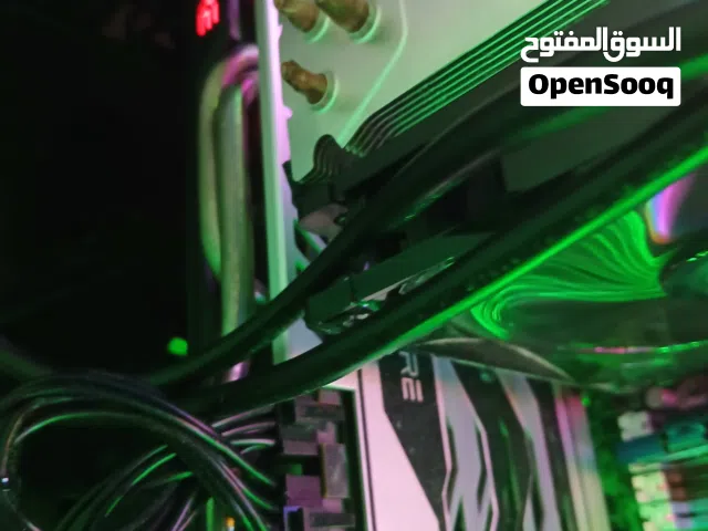 كرت شاشه rx580 4gb و شاشه dell مع سلك dvi لdp