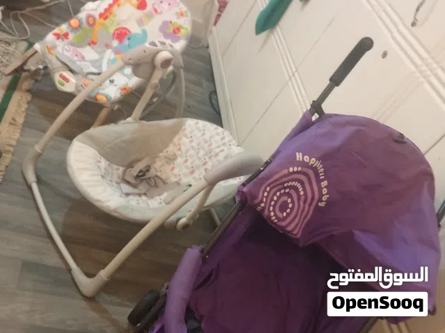 بلااش 4 اشياء كرسي اطفال هزاز بطاريات + ديرفه بطاريه +عريانه للاطفال+ كار سيت بسعر بلااش انظر الصور