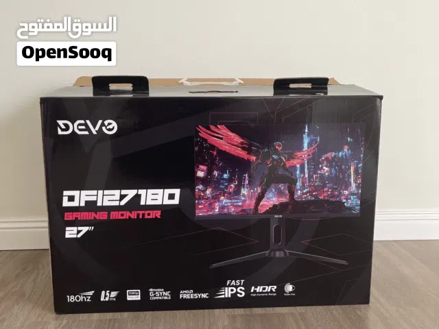 للبيع: شاشة قيمنق DEVO الاحترافية 27 بوصة - 180Hz (سرعة خارقة وألوان IPS)