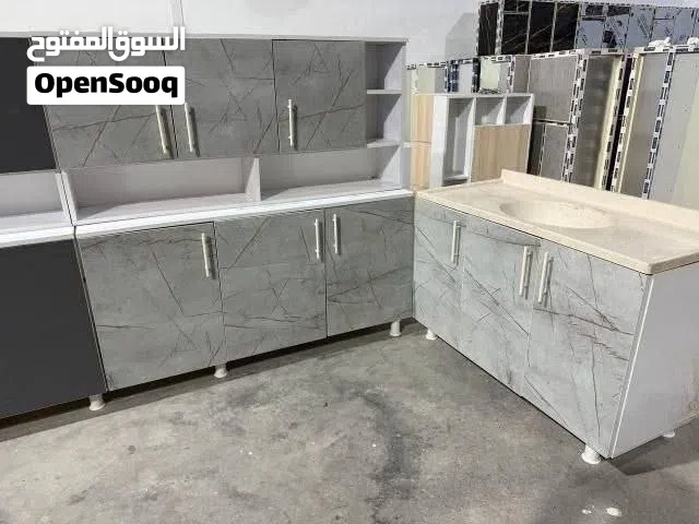 كاونتر خشب متر ونص وسنك متر وعشرين