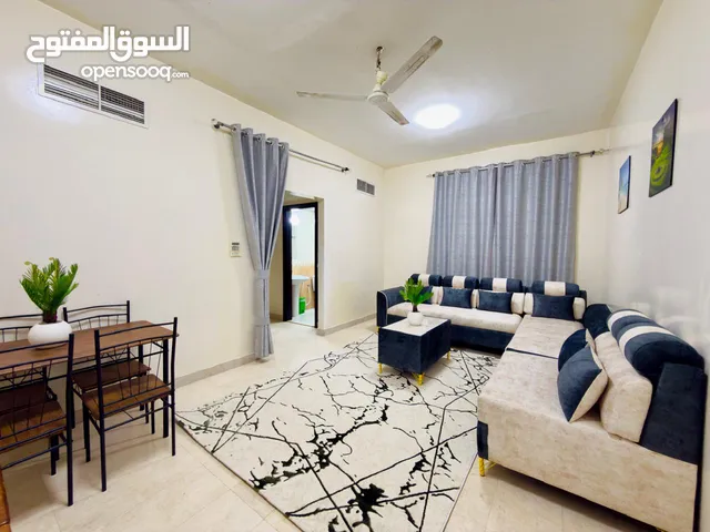 SH / شقة غرفة وصالة مفروشة - ايجار شهري شامل الفواتير والانترنت - عجمان - الروضة /3/