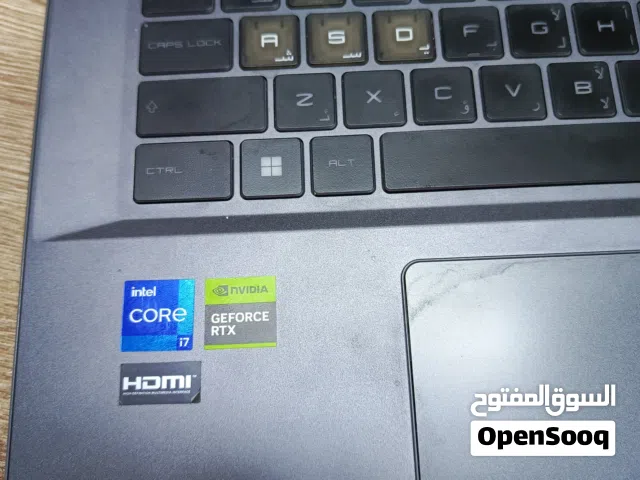 جهاز لابتوب توب جيمنج msi cor i7 الجيل الثالث عشر بكرت شاشه 4050حجم 6g