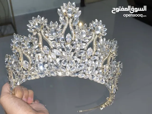 طقم تاج زواج وحلقان زواج