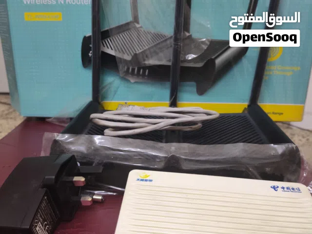 راوتر tp link تي بي لنك مع تحويله كيبل ضوئي من هواوي