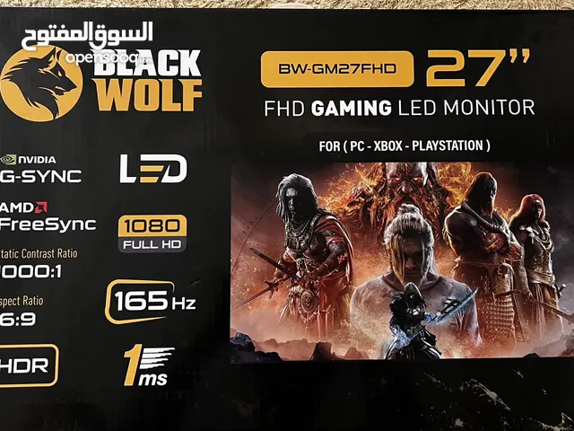 شاشة 27 انج Black wolf 165Hz 1Ms Full HD